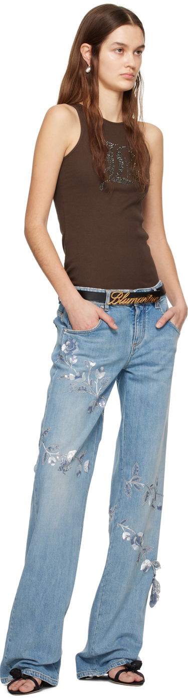 Opasok Blumarine Blumarine Logo Belt Čierna | P422W223A, 2