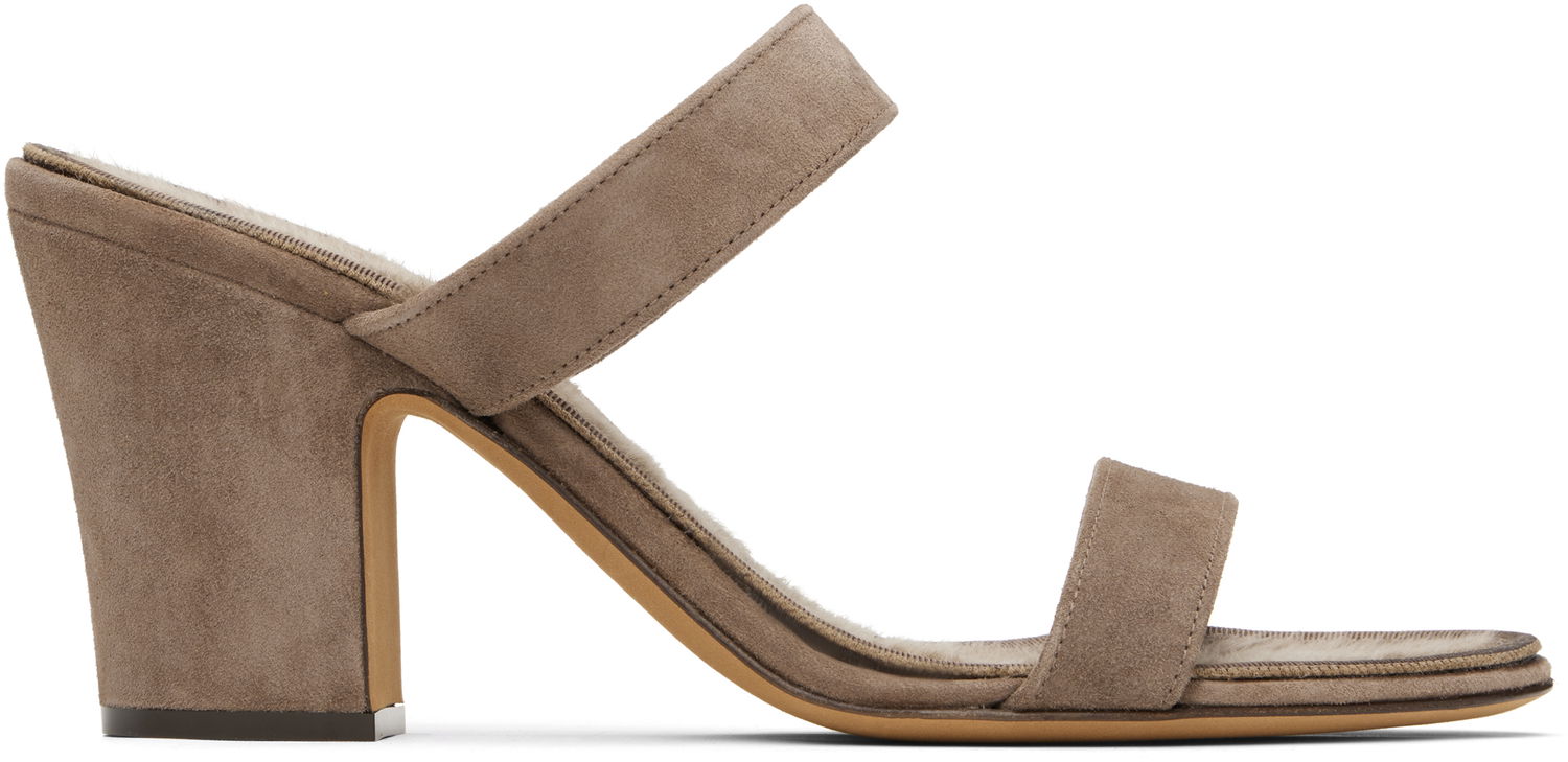 Šaty The Row The Row Awar Strap Heeled Sandals Šedá | F1595-L221, 0