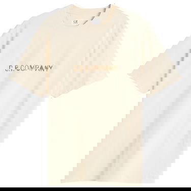 Tričko C.P. Company Text Logo T-Shirt Béžová | 19CMTS108A-006586W-402, 1