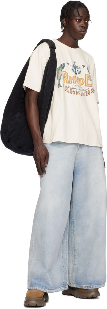 Tričko Rhude Rhude 'Sardines' T-Shirt Biela | RHPS25TT09012, 3