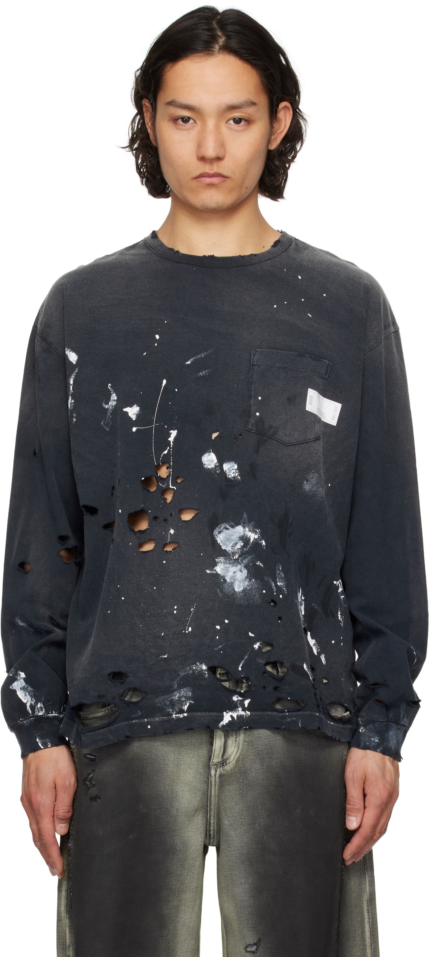 Tričko Neighborhood Neighborhood Savage Long Sleeve T-Shirt Čierna | 251OKNH-CSM05, 0