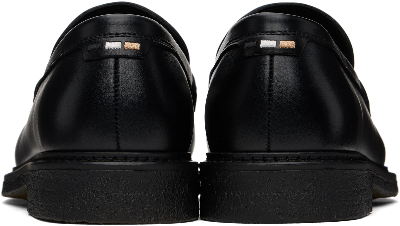 BOSS Polished-Leather Loafers