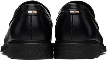Tenisky a topánky BOSS BOSS Polished-Leather Loafers Čierna | 50536230, 1
