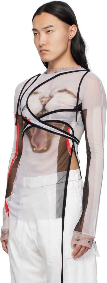 Crop Top Ottolinger Ottolinger Mesh Deconstructed Longsleeve T-shirt Rôznofarebný | 101-100701-02, 3