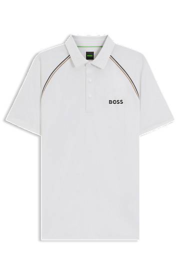 Polo tričko BOSS Slim-Fit Polo Shirt with Odour Control Biela | 50543333, 0