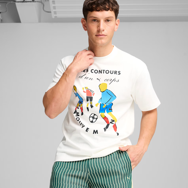 Tričko Puma Players Lane Graphic T-Shirt Biela | 626660-02, 2