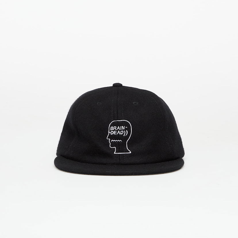 Šiltovka Brain Dead Flannel Logohead 6 Panel Hat Black Čierna | BDF25H01004631BK01