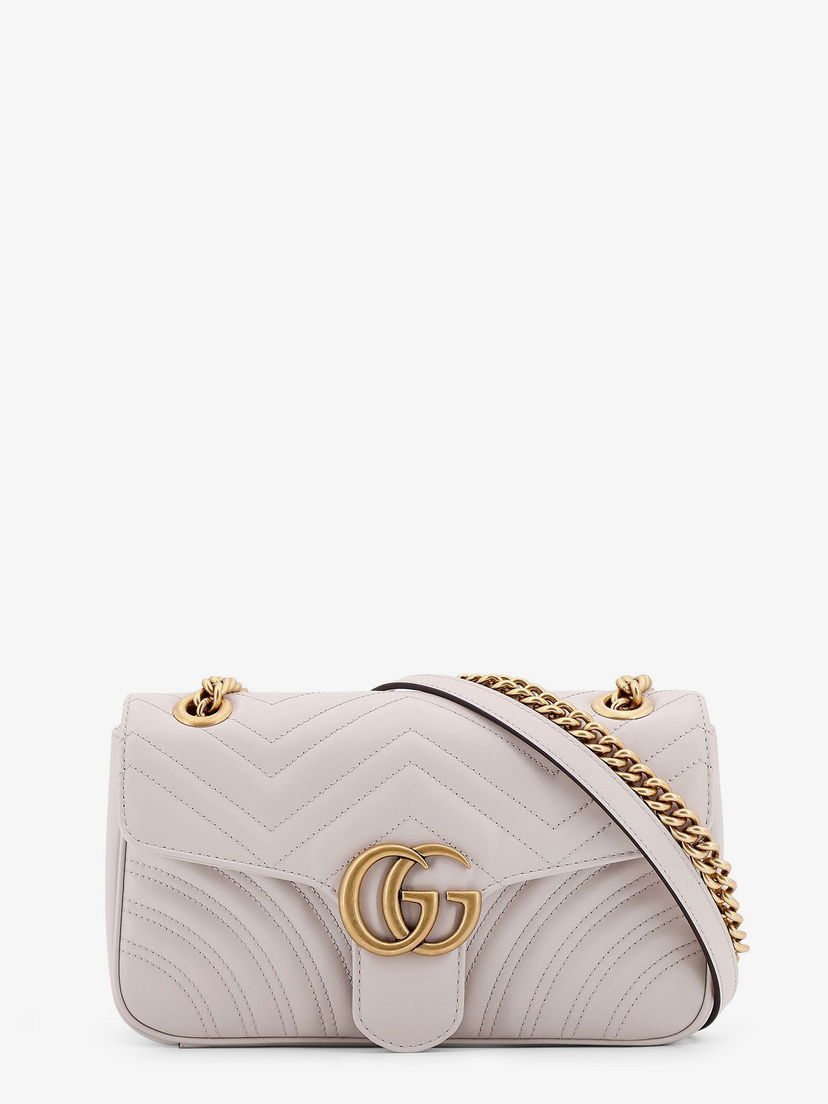 Taška cez rameno Gucci GG Marmont Shoulder Bag Biela | 443497AABZC1712