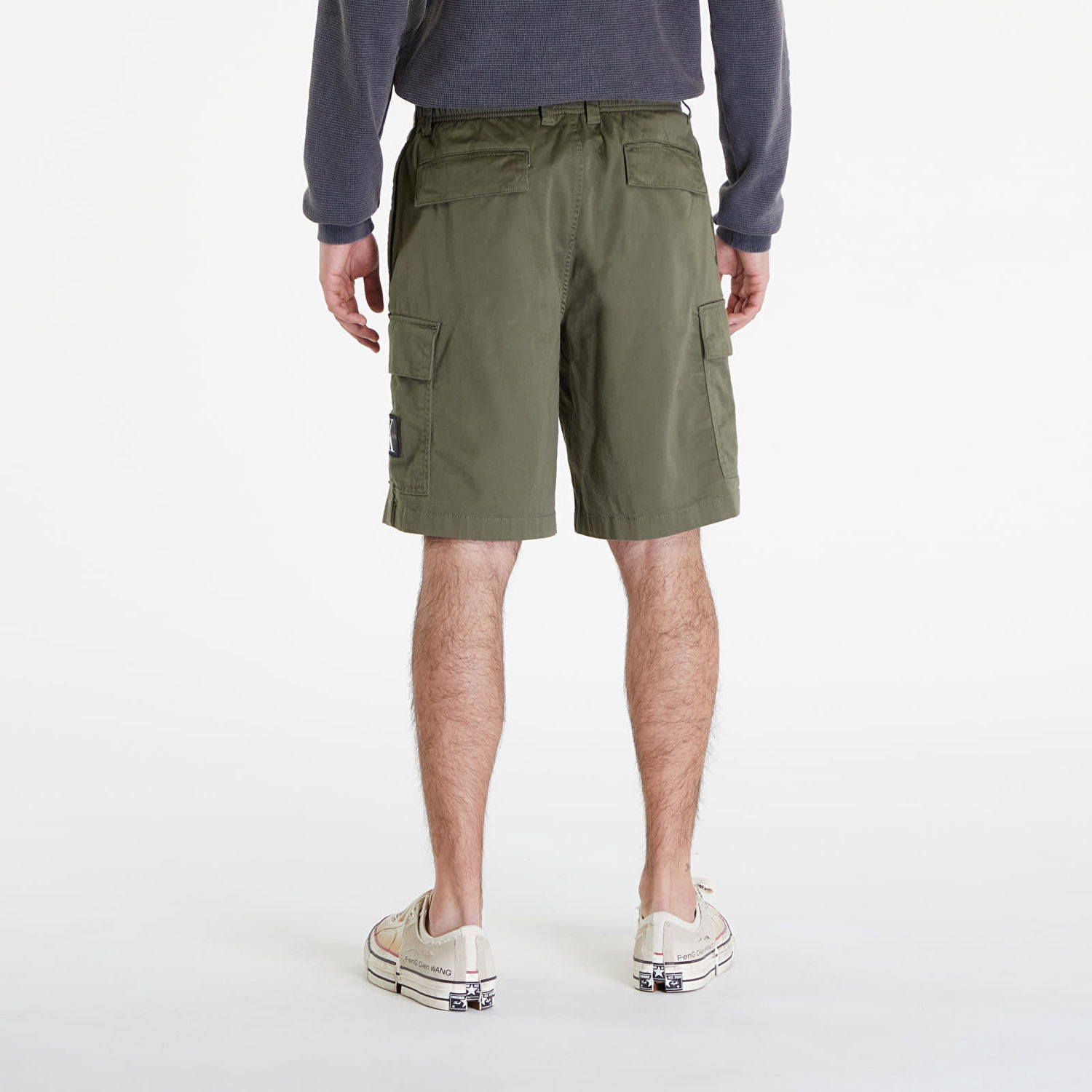 Šortky CALVIN KLEIN Cargo Shorts Dusty Olive Zelené | J30J325140 LDY, 1