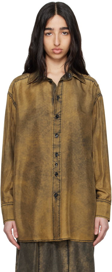 Košeľa Maison Margiela MM6 Maison Margiela Light Silk Shirt Hnedá | S52DT0046 M35244, 0