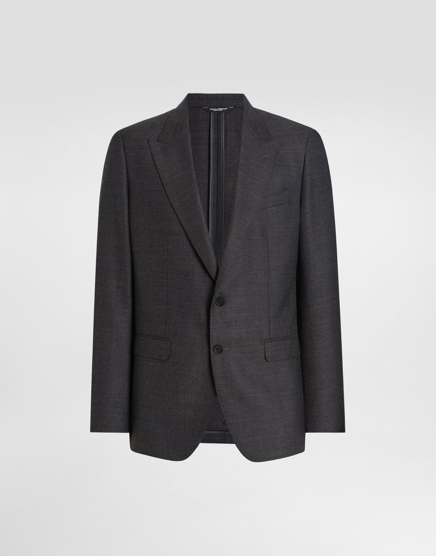 Bunda Dolce & Gabbana Single-breasted Taormina Wool Jacket Šedá | G2NW0TFU25ES8290, 0