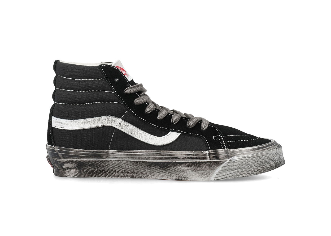 Tenisky a topánky Vans Vault UA OG Sk8-Hi LX Stressed Black White Čierna | VN0A4BVBBA2, 0