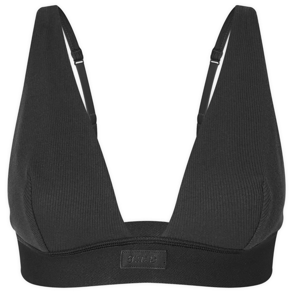 Podprsenka SKIMS Rib Plunge Bralette Čierna | BR-PLG-0037-ST, 1
