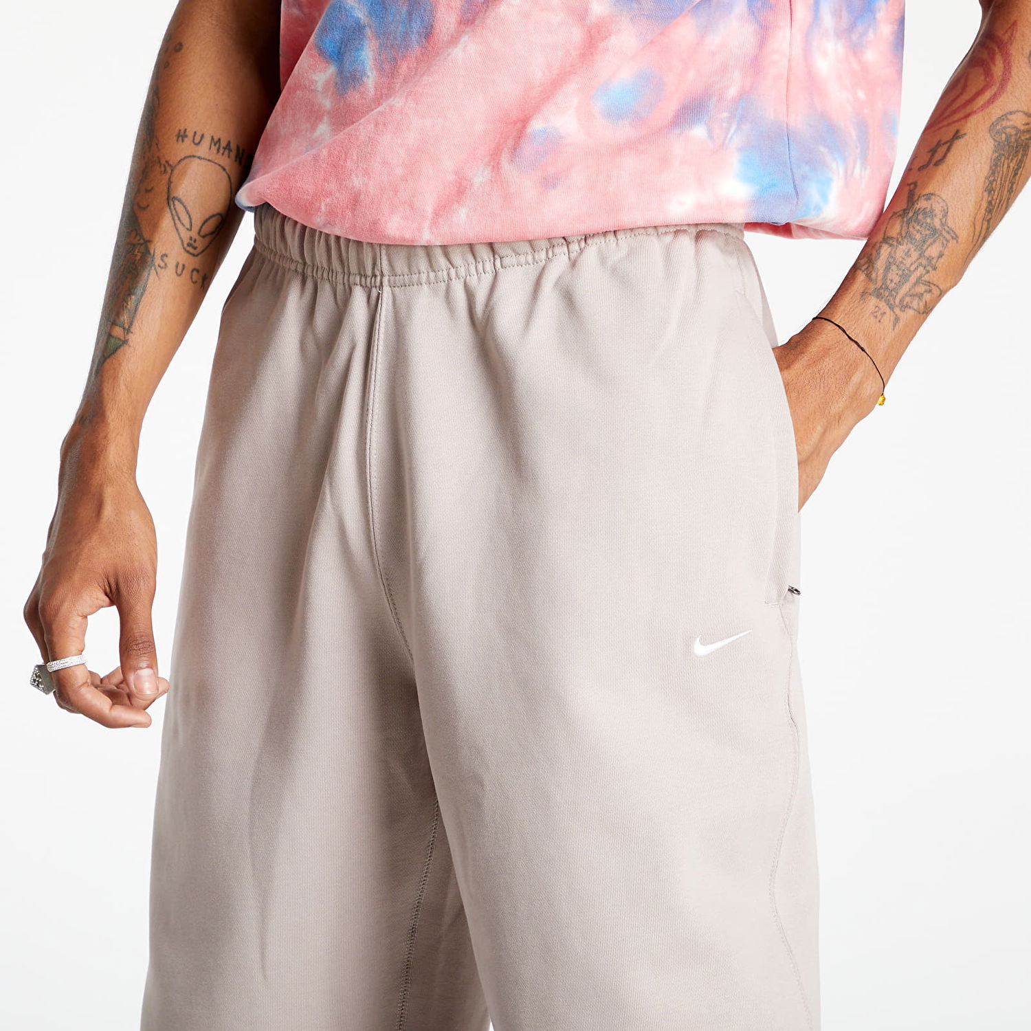 Tepláky Nike Solo Swoosh Fleece Pant Béžová | CW5460-245, 1