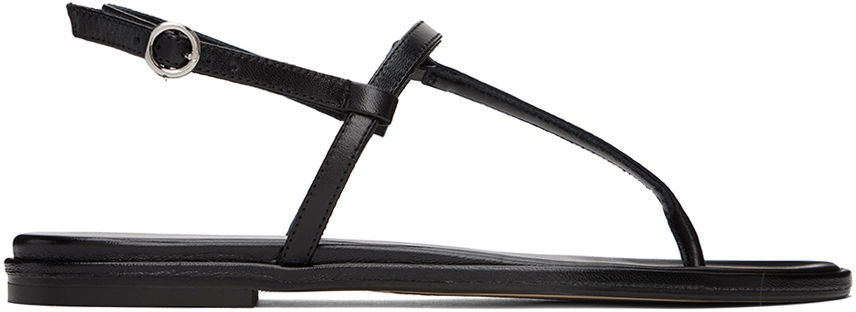Doplnky Aeyde Aeyde Nala Leather Thong Sandals Čierna | A11-FS-TTTR08FL48-SS24-800-007, 0
