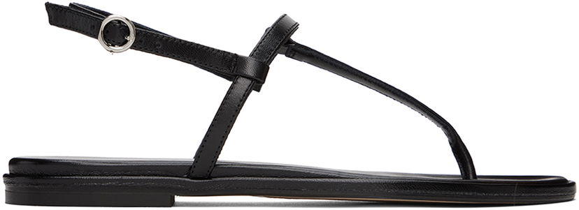 Doplnky Aeyde Aeyde Nala Leather Thong Sandals Čierna | A11-FS-TTTR08FL48-SS24-800-007
