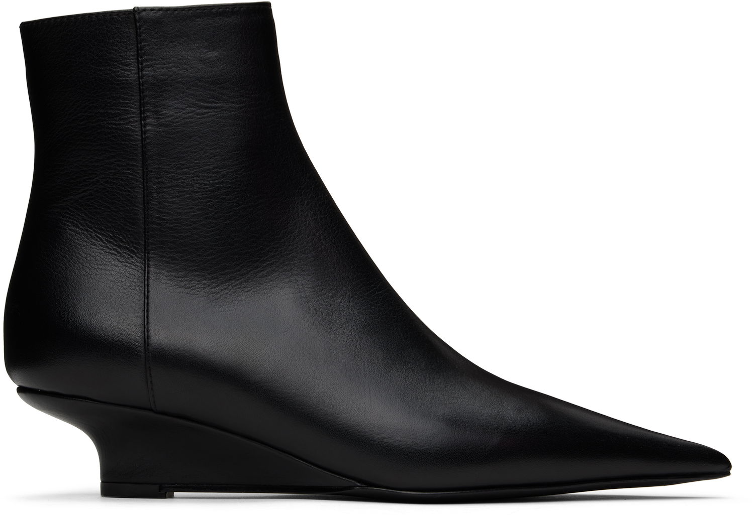 Tenisky a topánky TOTEME TOTEME Sharp Leather Ankle Boots Čierna | 251-WAS0171-LE0103, 0