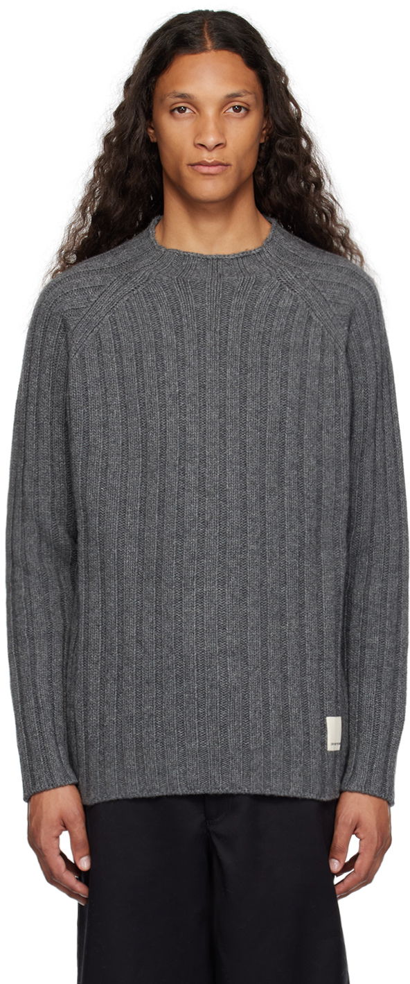 Sveter Emporio Armani Rib Sweater Šedá | 6R1MZ1 1M6XZ 0630, 0