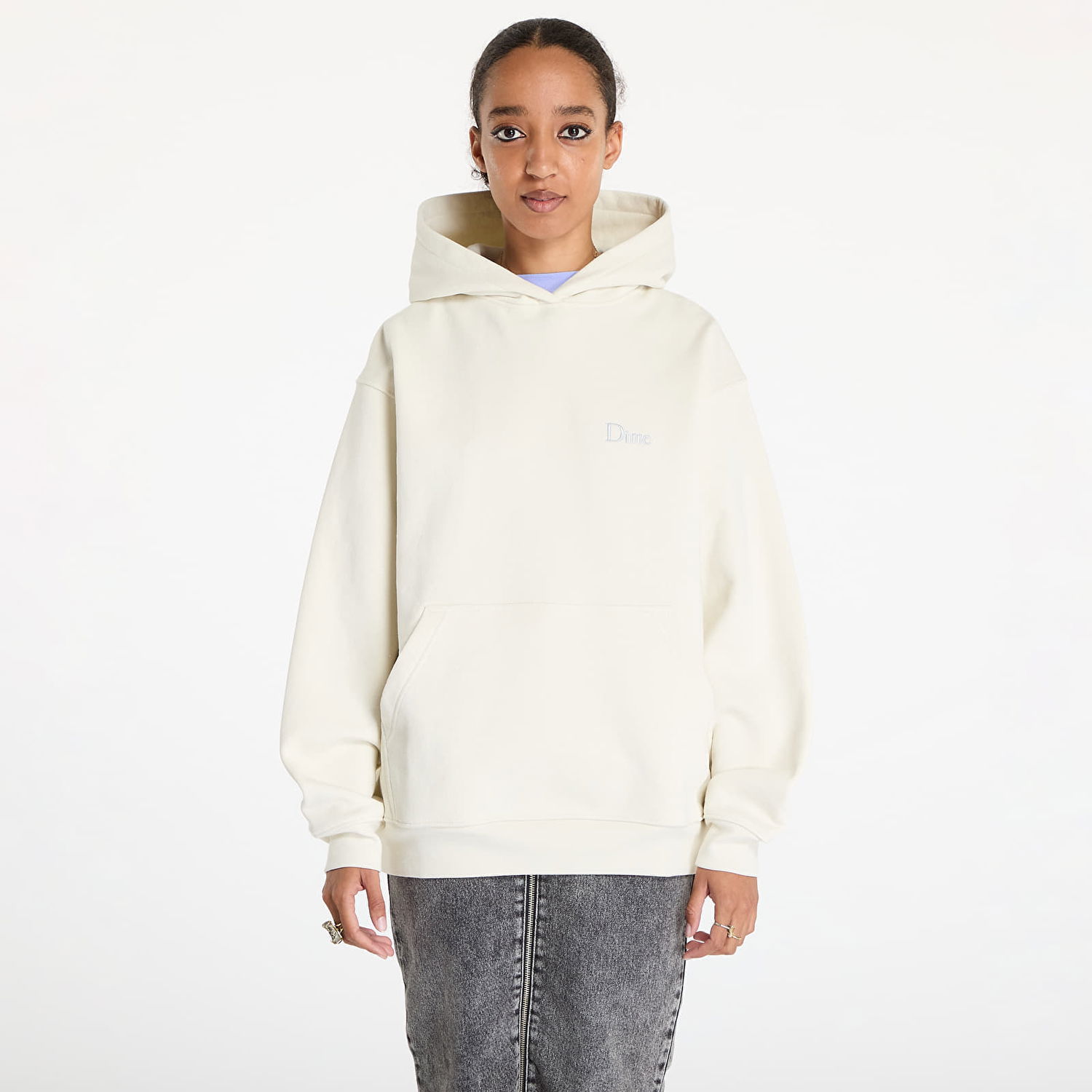 Mikina Dime Classic Small Logo Hoodie UNISEX Natural XS Béžová | DIMEFA2412NAT, 1