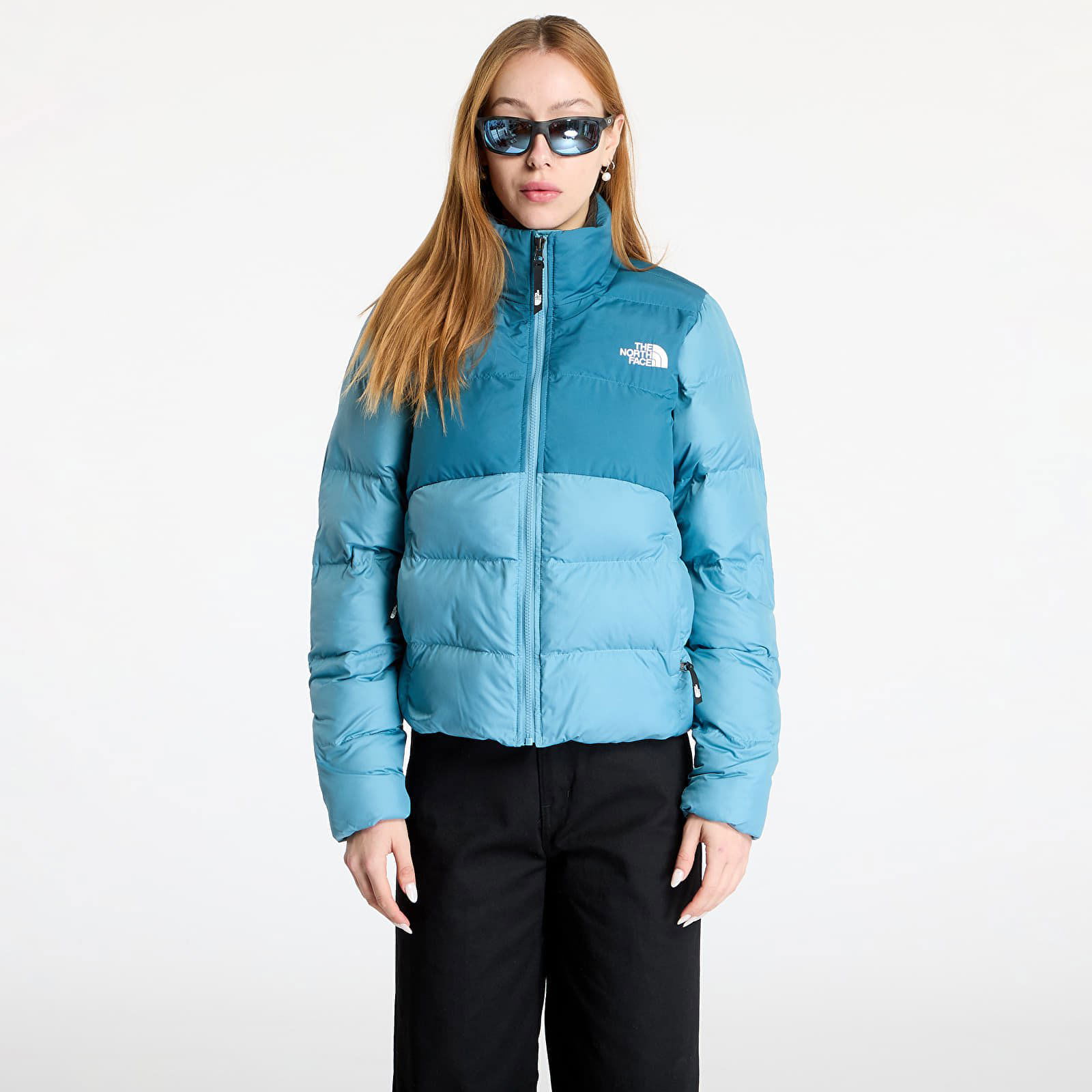 Blue Saikuru Cropped Puffer Jacket