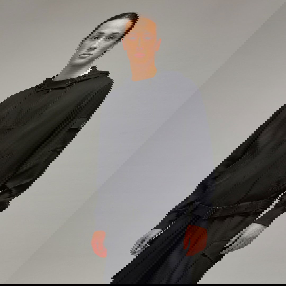 Vetrovka adidas Performance Y-3 Rayon Twill Hooded Jacket Čierna | JD3525, 0