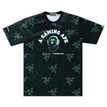 Tričko BAPE x Razer Neon Camo Team Tee Čierna | 1G73 109 913 GREEN, 0