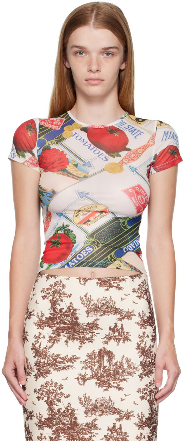 Tričko Miaou Miaou Tomato Mesh T-Shirt Rôznofarebný | 7026-CL-FIG