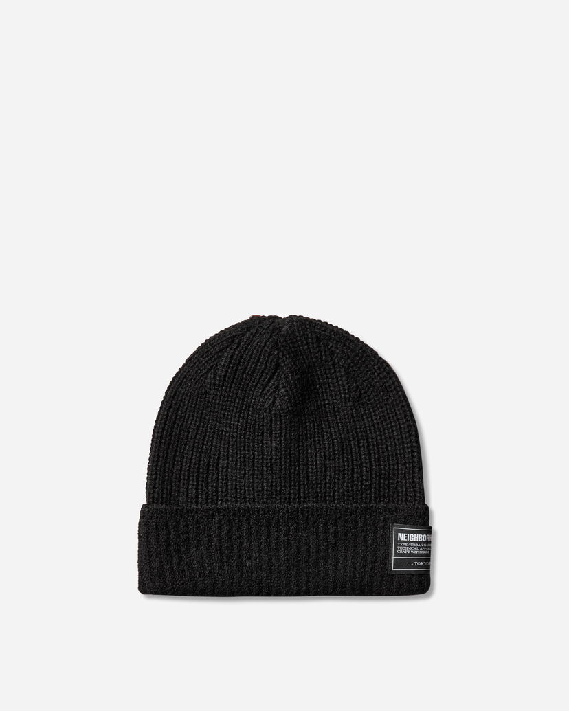Kulicha Neighborhood Ribbed Knit Beanie Čierna | 252FUNH-HT01 BLACK