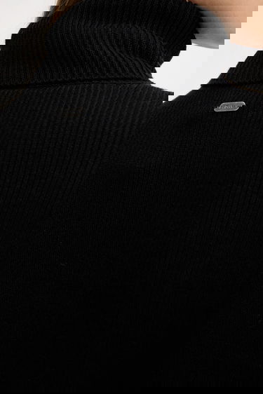 Šaty Barbour Barbour Oversize Mini Dress Čierna | LDR0559, 4