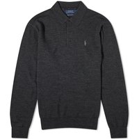 Polo Ralph Lauren Long Sleeve Knitted Polo Dark Granite Heather