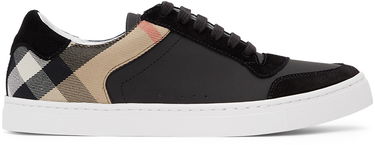 Tenisky a topánky Burberry Black Check Reeth Sneakers Čierna | 8024124, 0