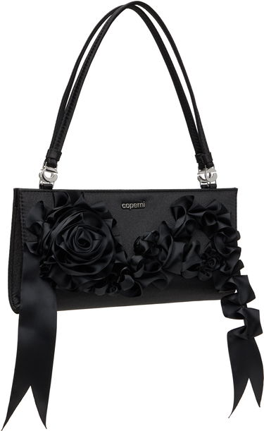 Kabelka Coperni Coperni Pleated Ribbon Satin Pochette Bag Čierna | COPBA99PRF2041, 1