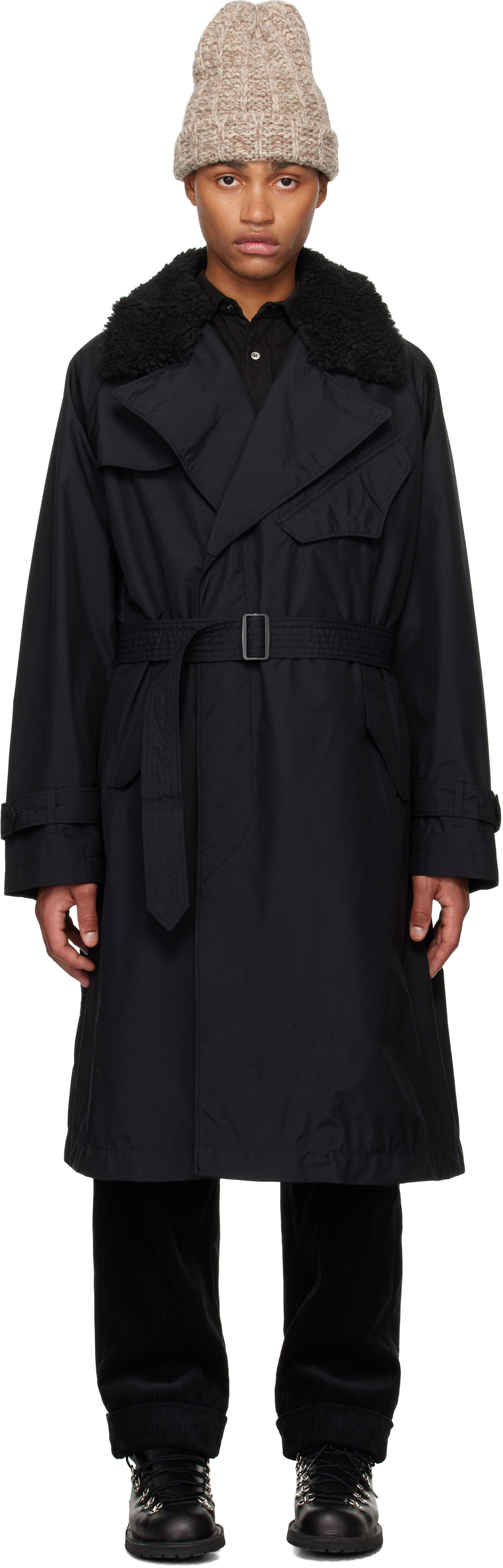 Kabáty Engineered Garments Storm Coat Čierna | 24F1D033, 0
