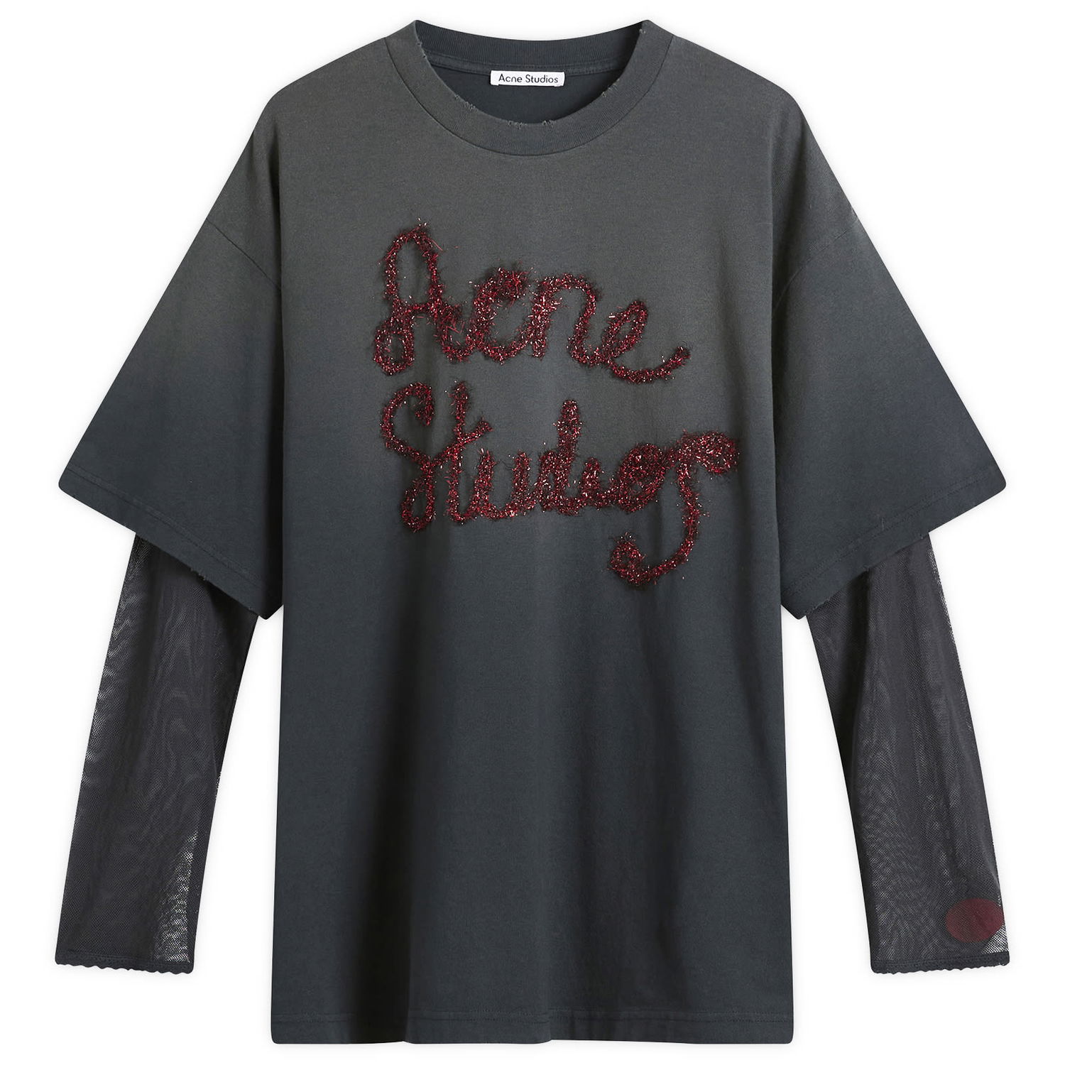 Tričko Acne Studios Edra Double Tinsel T-Shirt Šedá | AL0503-AA2, 0