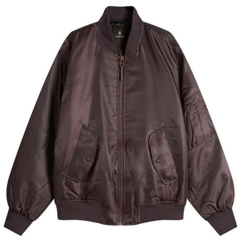 Bomber bunda Anine Bing Anine Bing Leon Bomber Jacket, Size X-Small Hnedá | A-01-11853-BWN34