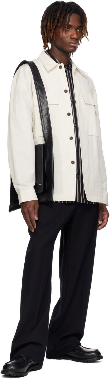 Košeľa Studio Nicholson Studio Nicholson Landi Overshirt Biela | LANDI SNM - 1280, 3