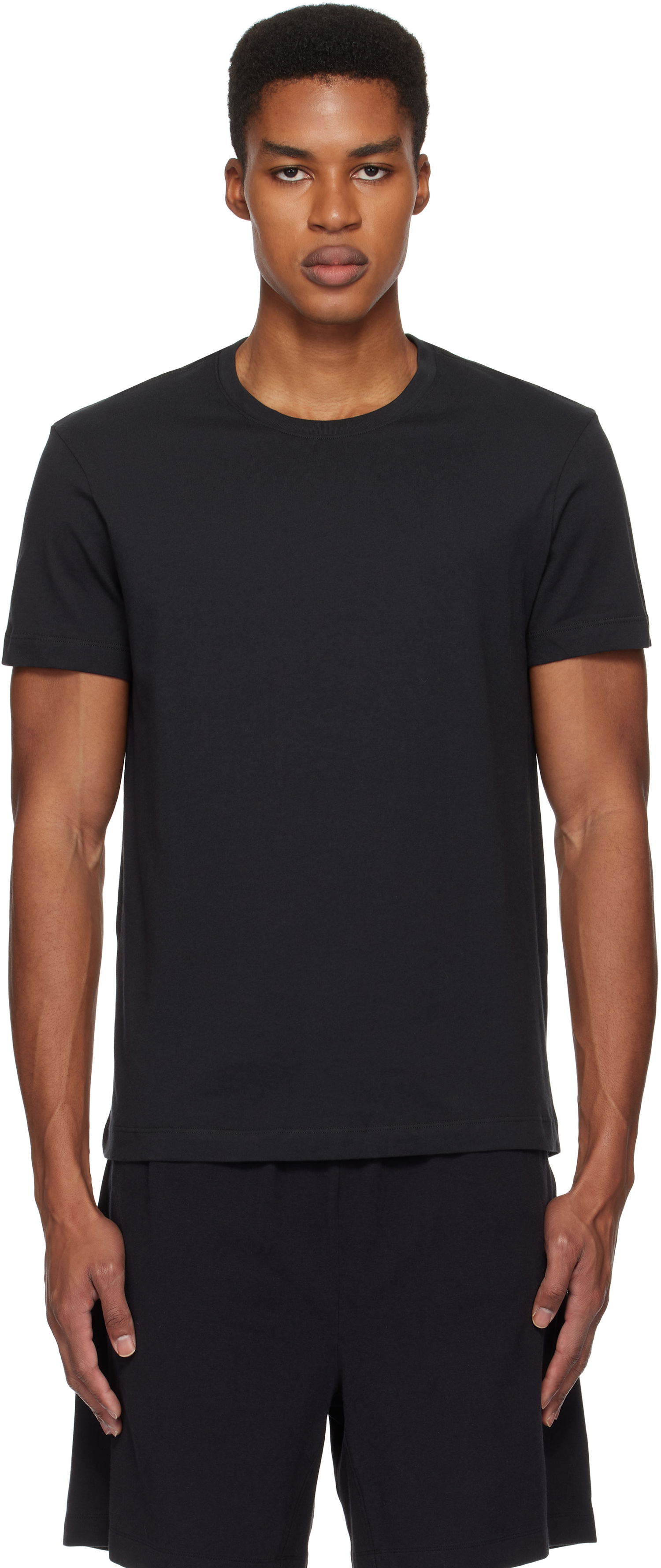 Tričko SKIMS Classic Cotton T-Shirt Čierna | TP-TSH-5701M, 0