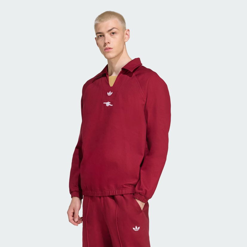 Mikina adidas Performance Arsenal Terrace Icons Sweatshirt Červená | KB1956