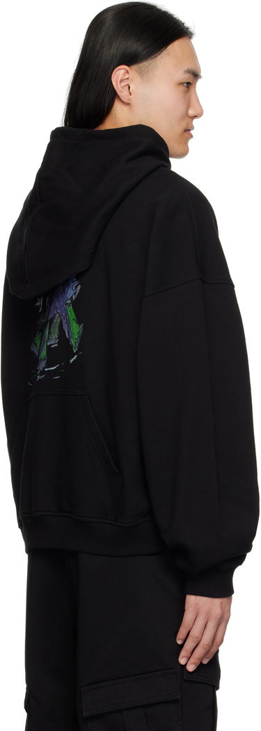 Mikina We11done We11done Twin All Around Zip-Up Hoodie Čierna | WD-TJ0-25-833-U-BK, 2
