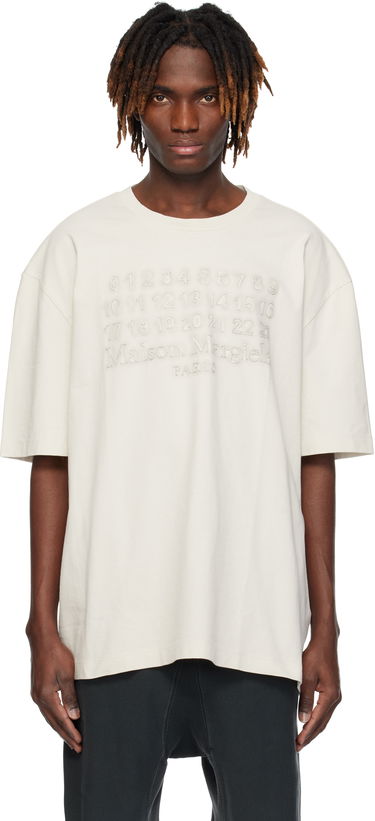 Tričko Maison Margiela Maison Margiela Embroidered Logo T-Shirt Biela | S50GC0705 S24567, 0