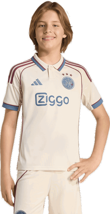 Dres adidas Originals Ajax Amsterdam 2025/26 Third Jersey Béžová | ji9572, 4