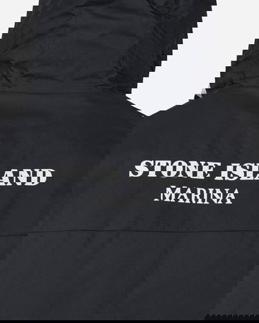 Bunda Stone Island Marina Rubber Wax Poplin Down Čierna | 7915424X2 V0020, 5