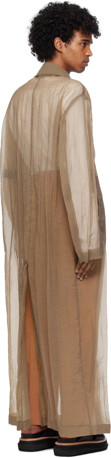 Pláštenka Dries Van Noten Dries Van Noten Loose Fit Mac Coat Hnedá | 251-020213-1329, 2