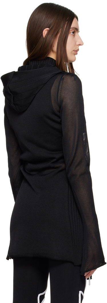 Sveter Ottolinger Ottolinger Hooded Sheer Cardigan Čierna | 705401, 2