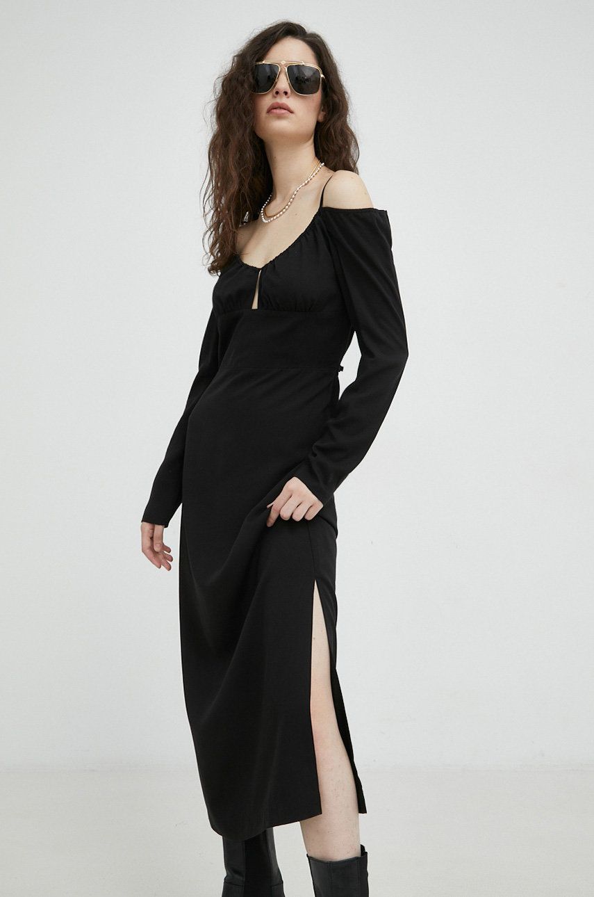 Šaty Samsoe Samsoe Hollie Dress Čierna | F22400098, 0