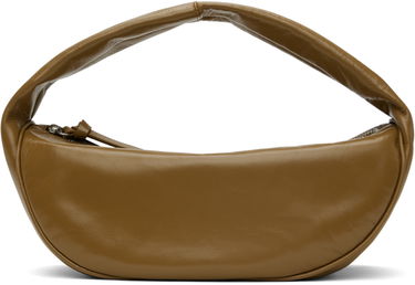 Kabelka BY FAR Creased Leather Shoulder Bag Hnedá | MWBSB005LL002BR044PL, 0