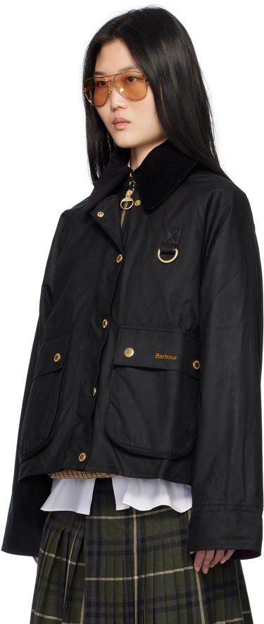Bunda Barbour Barbour Reighton Spey Waxed Jacket Čierna | LWX1397BK71, 3