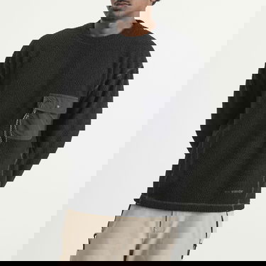 Sveter and wander REWOOL Jacquard Crew Knit Sweater Čierna | 5745284062-010, 2