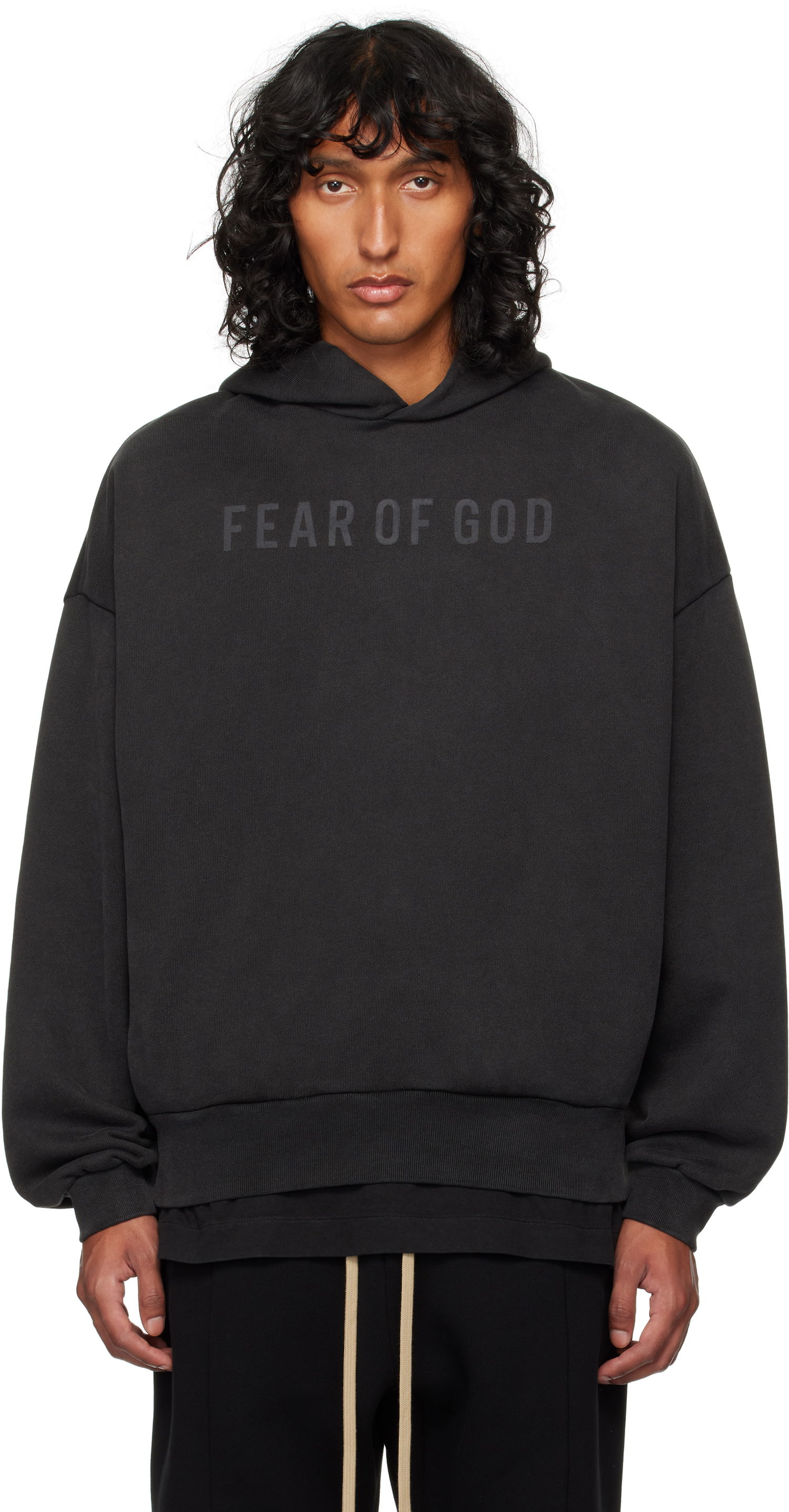 Mikina Fear of God Black Terry Hoodie Čierna | FG24FW50-8205LBTER, 0