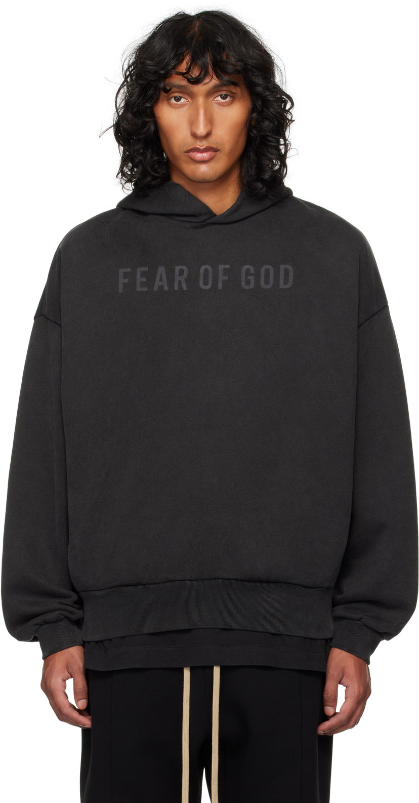 Mikina Fear of God Black Terry Hoodie Čierna | FG24FW50-8205LBTER